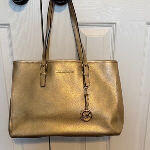 Michael Kors Shimmering Gold Tote